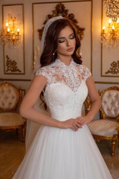 Modern wedding dresses A line | Wedding dresses with lace