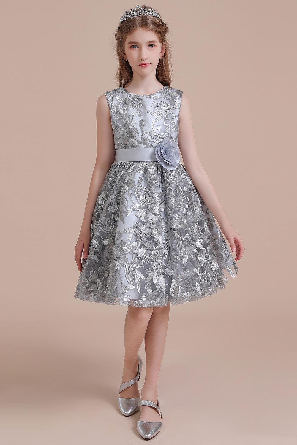 Chicloth A-Line Chic Bow Tulle Flower Girl Dress Online