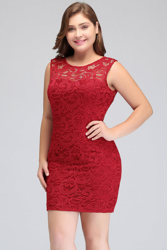 Elegant Short Lace Bridesmaid Dresses - Chicloth