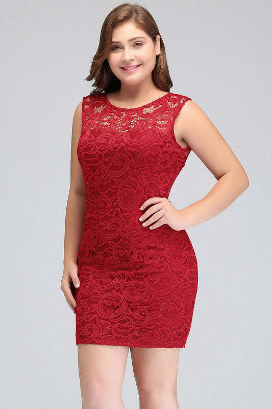 Elegant Short Lace Bridesmaid Dresses - Chicloth
