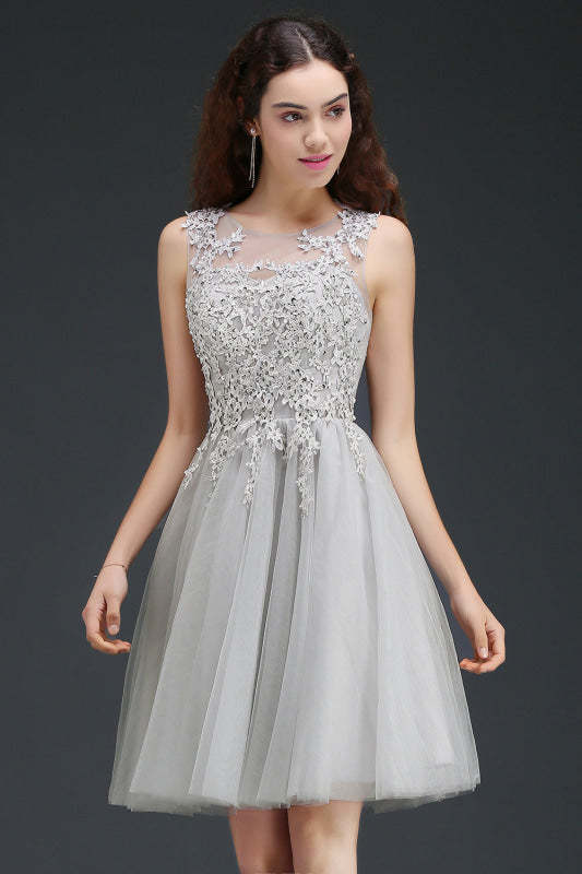 Sleeveless Short Chiffon Evening Dresses - Chicloth