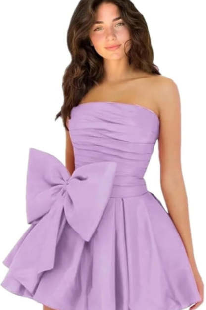 Sleeveless Prom Dresses Short Homecoming Dresses Satin