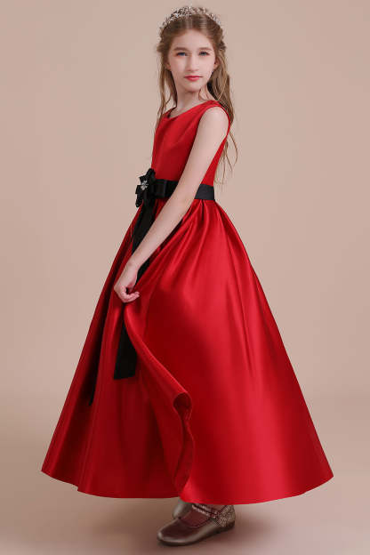 Chicloth A-Line Elegant Satin Flower Girl Dress Online