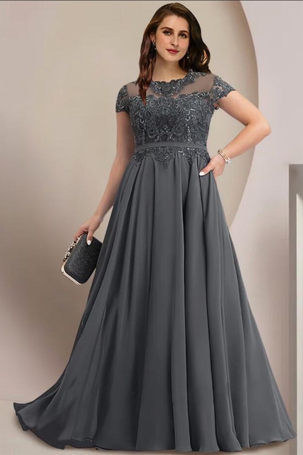 Plus Size Elegant Mother of the Bride Dress