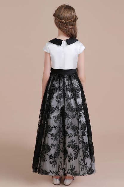 Chicloth A-Line Cute Lace Cap Sleeve Flower Girl Dress On Sale