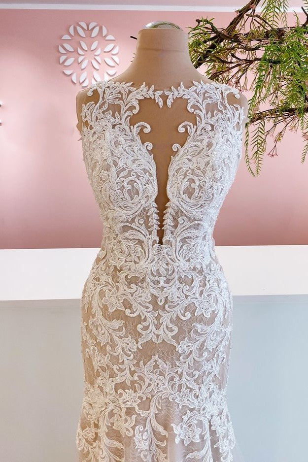 Chicloth Lace Mermaid Wedding Dress Long Bridal Gowns Online