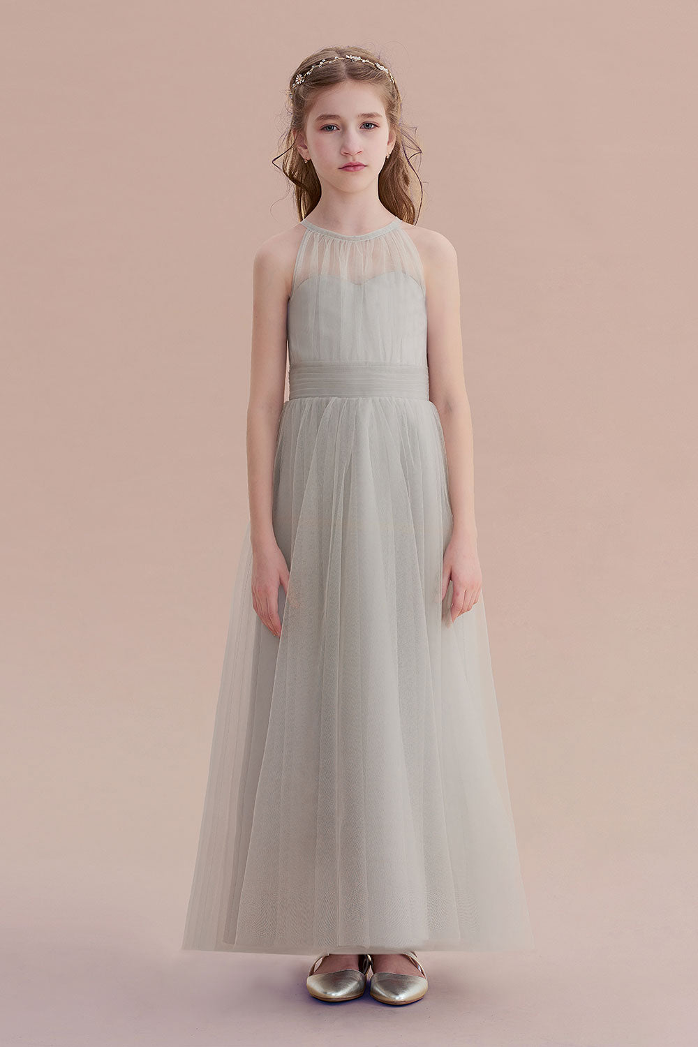 Chicloth A-Line Chic Ankle Length Tulle Flower Girl Dress Online