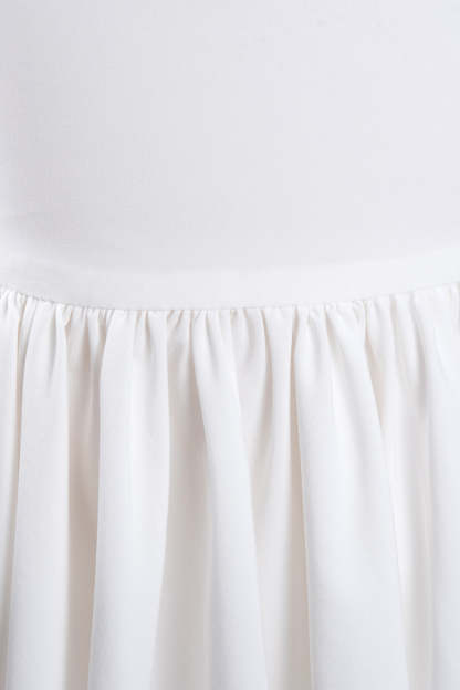 Chicloth White Cap Sleeve Little Flower Girl Dress Online