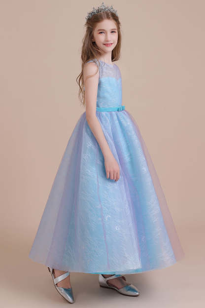 Chicloth A-Line Illusion Lace Tulle Flower Girl Dress Online