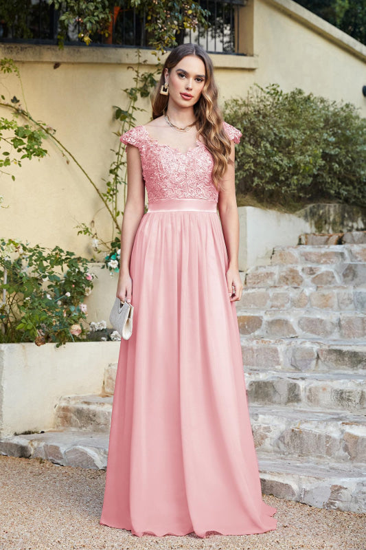 Chic Chiffon A-line Evening Dresses - Chicloth