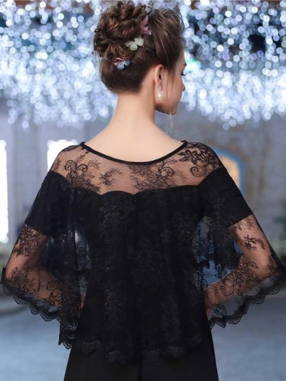 Elegant Lace Sheer Summer Wedding Wraps | Bridelily - wedding wraps