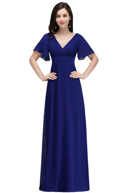 Modest Aline Chiffon Bridesmaid Dresses - Chicloth