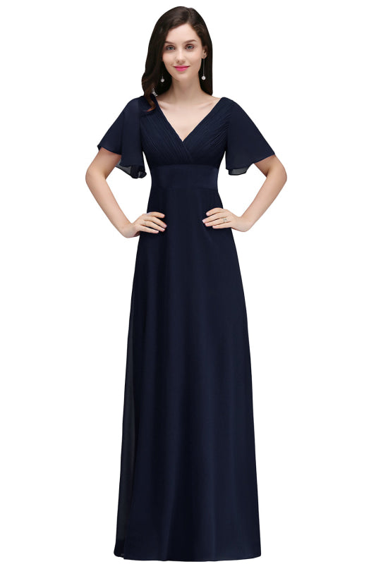 Modest Aline Chiffon Bridesmaid Dresses - Chicloth