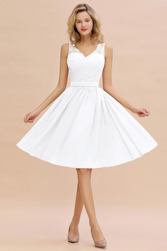 Short Aline Chiffon Bridesmaid Dresses - 27prom