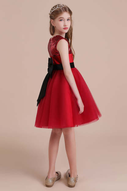 Chicloth A-Line Graceful Sequins Tulle Flower Girl Dress Online