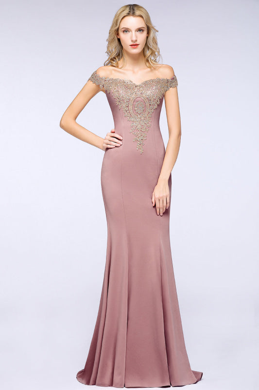 Off-the Shoulder Mermaid Prom Dresses - Chicloth