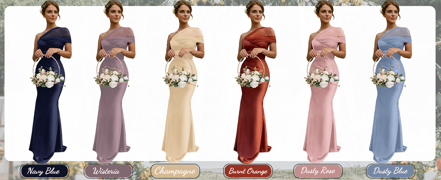 long-mermaid-satin-bridesmaid-dress-colors
