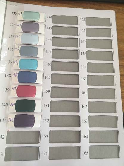 Chicloth Satin Swatch with 141 Colors