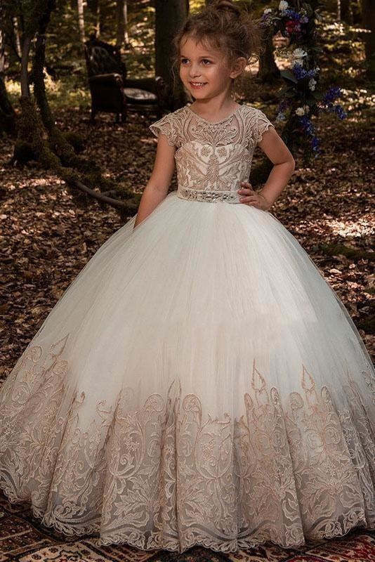 White Flower Girl Dresses On Sale-Chicloth