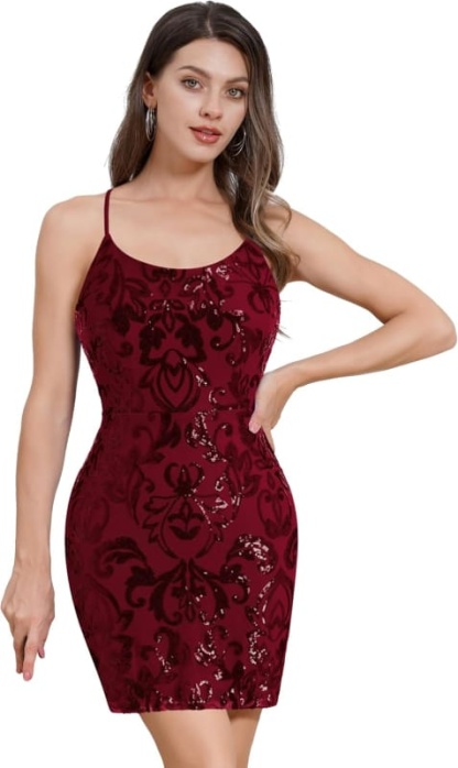 Sexy Spaghetti Straps Black Short Homecoming Dress Sequins Prom Dress