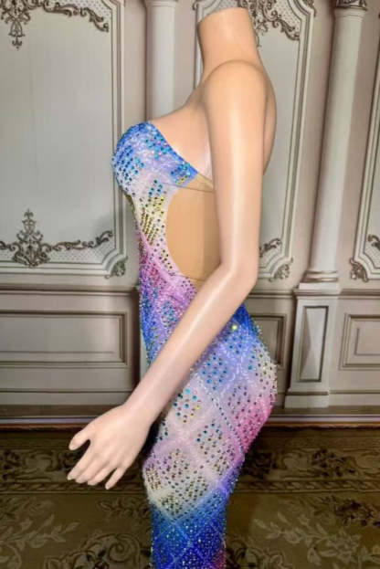 Strapless Sweetheart Rhinestone Sheath Prom Dress