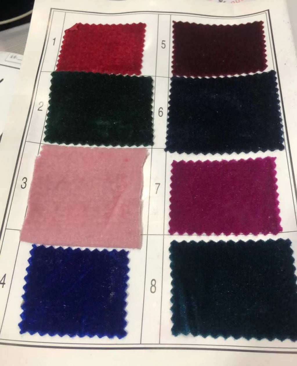 Chicloth Velvet Swatch