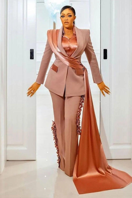 Women Suits Satin Women Outfits- Bridelily