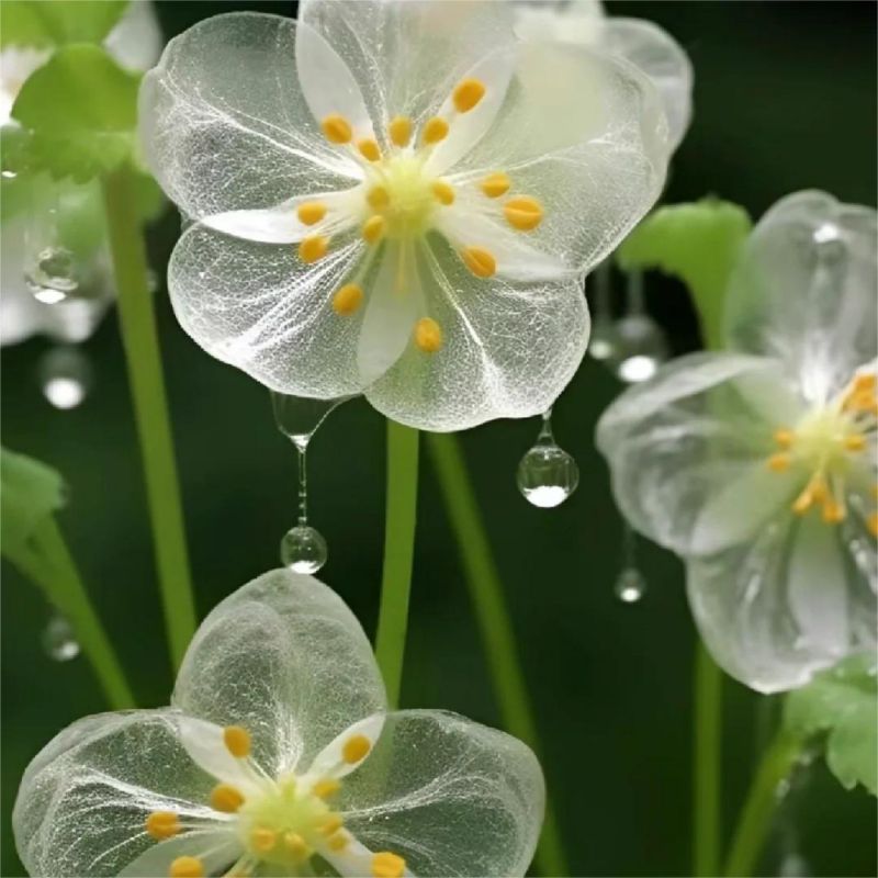 🎁50% de Réduction 🔥Grains de Fleur de Diphylleia grayi - fleur squelette