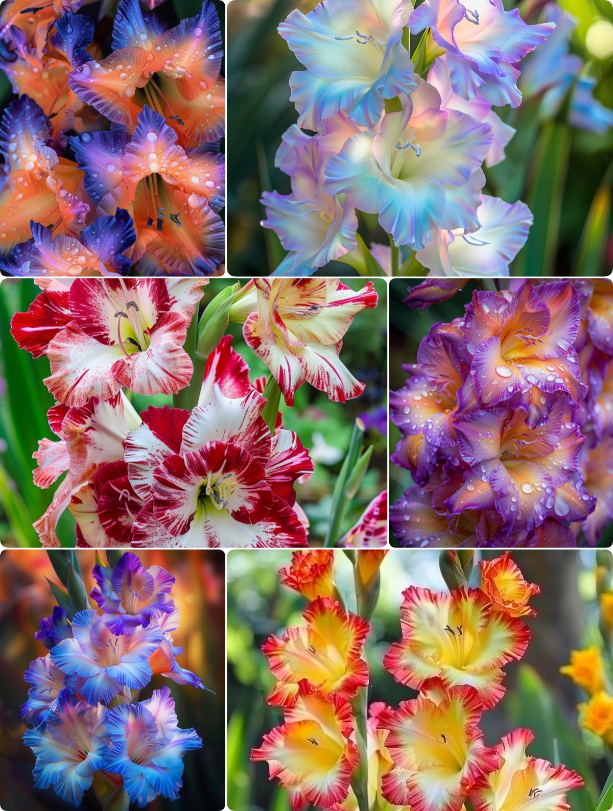 Rare-Colored Gladiolus Bulbs✨🌈Unveil Nature’s Living Masterpiece