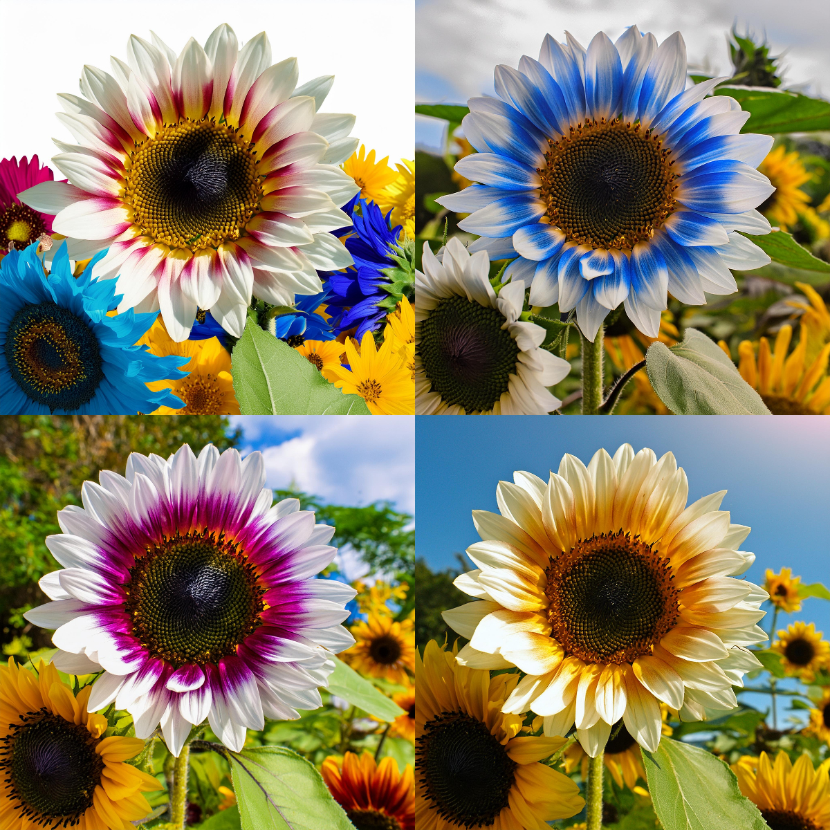 🌻 Dual-Color Sunflower Seeds