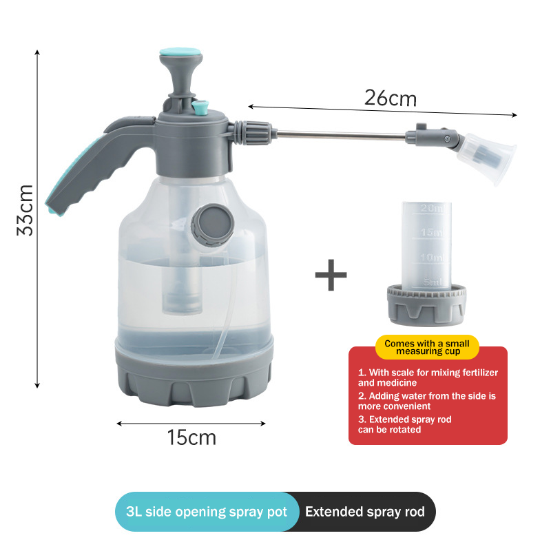2024 Hot Sell🔥🔥Transparent Pressure Gardening Watering Can 🚿🌱With Transparent Extension Pole And Measuring Cup