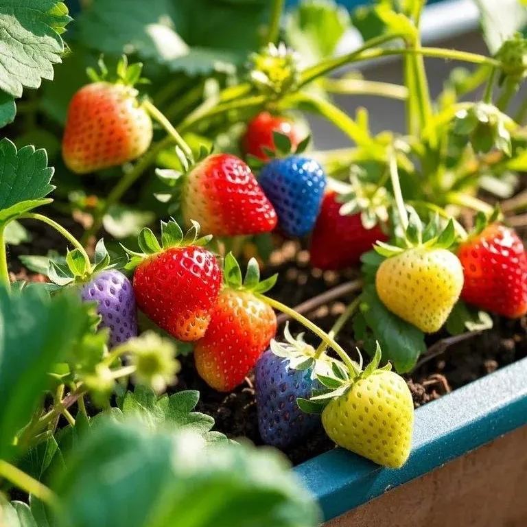 Rainbow Strawberry Seeds🍓🌈 – A Colorful Delight for Your Garden 