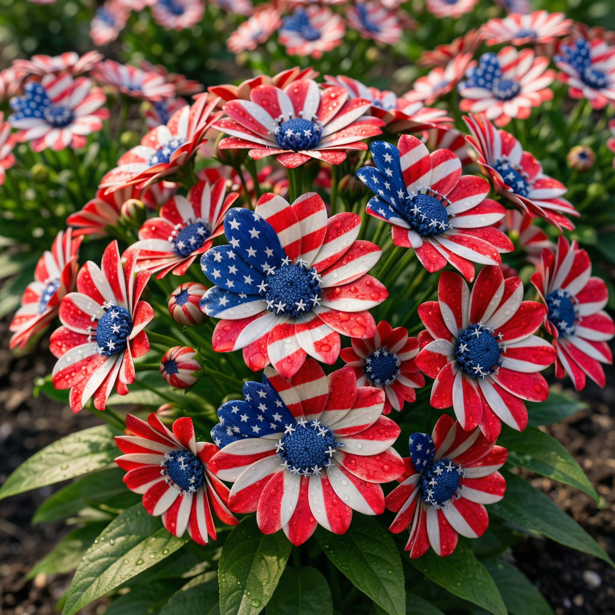 🌸 Turn your garden into a living flag