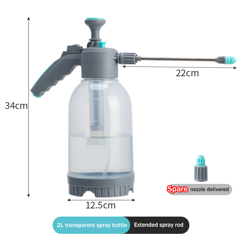 2024 Hot Sell🔥🔥Transparent Pressure Gardening Watering Can 🚿🌱With Transparent Extension Pole And Measuring Cup