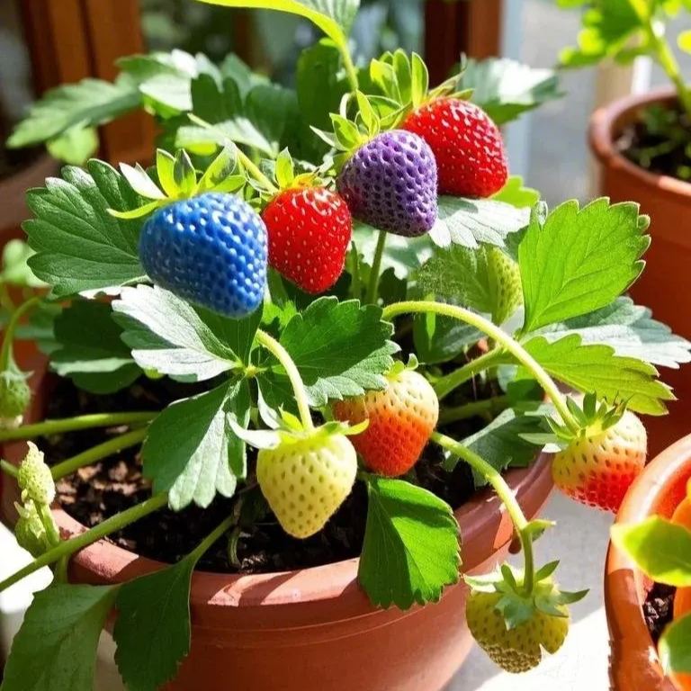 Rainbow Strawberry Seeds🍓🌈 – A Colorful Delight for Your Garden 