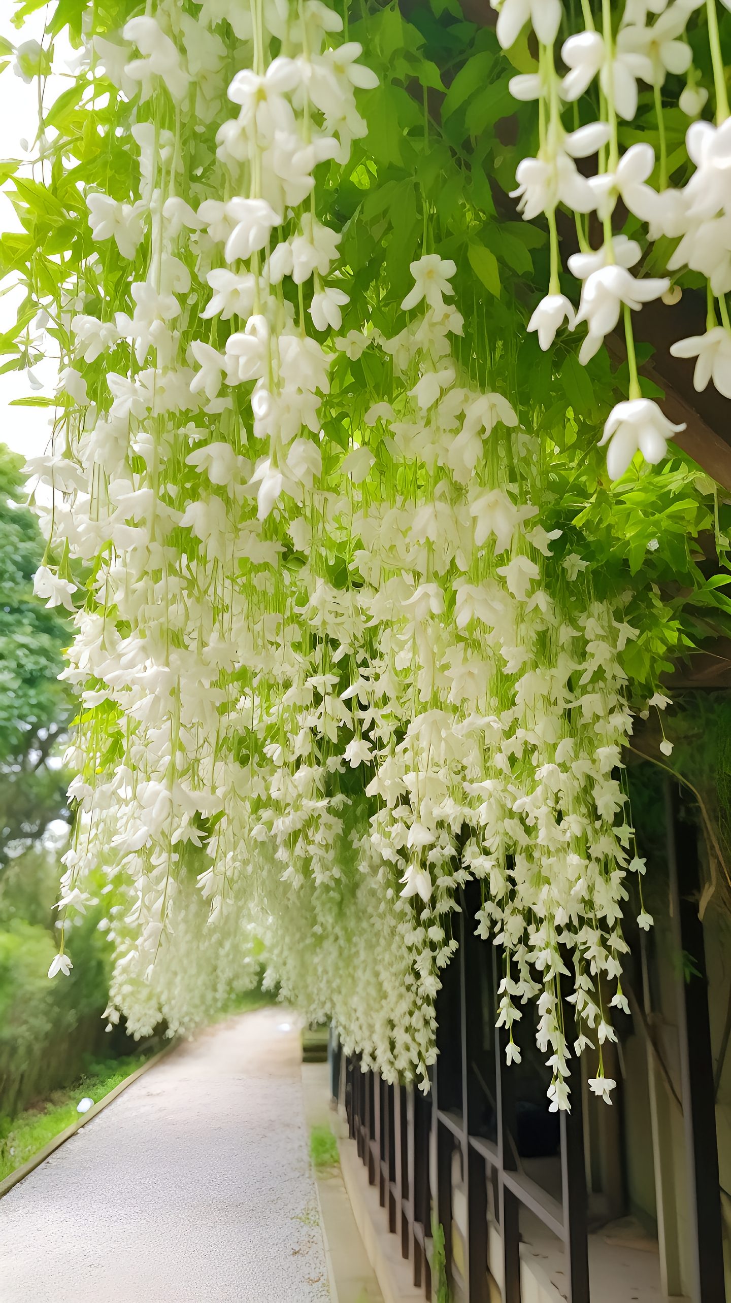🌸Stunning Weeping Jasmine🌿 ‘White Jade Butterfly’🦋 – Elegant Fairy-like Blooms! ✨