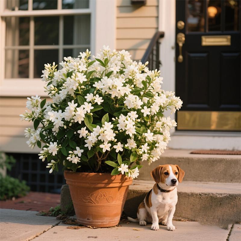 Non-GMO Climbing Jasmine Seeds: 50Plants for $7.99, Aromatic Evergreen Silver Jasmine Perfect for Garden & Balcony Decoration