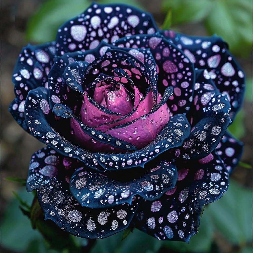 Exquisite Rare Polka Dot Rose ✨🌹