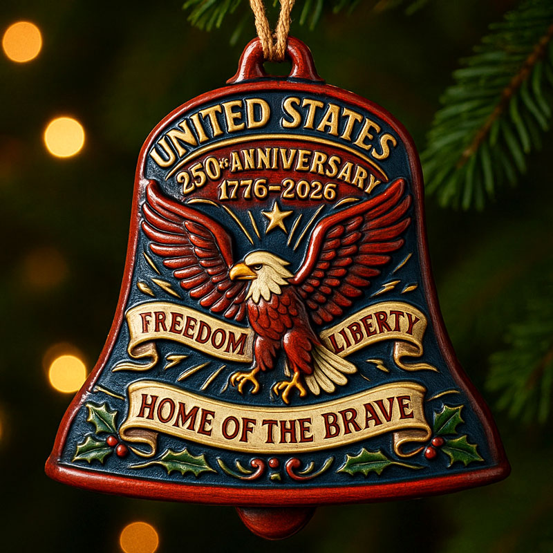 U.S. 250th Anniversary Bell Ornament