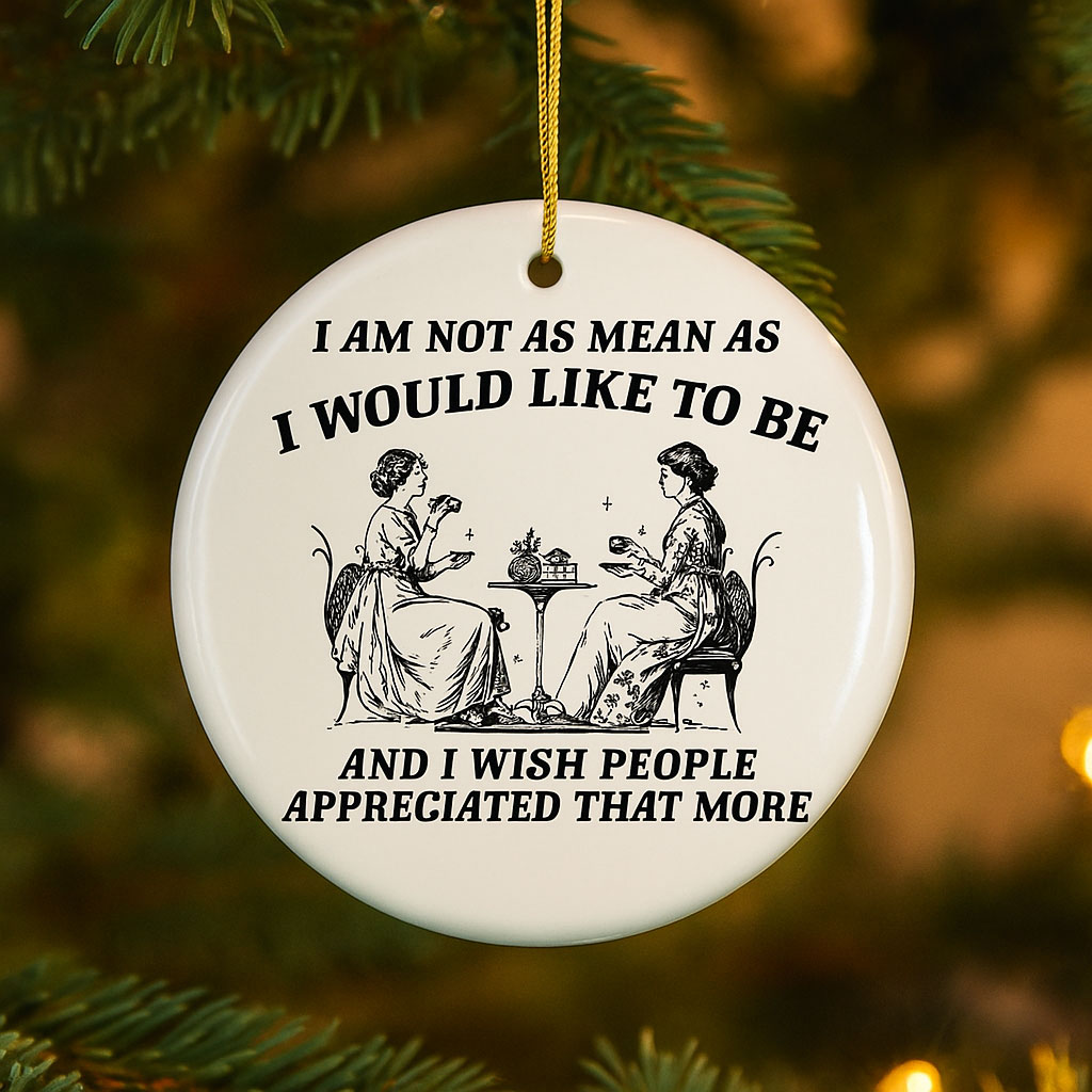 Wickedly Funny Ceramic Ornament