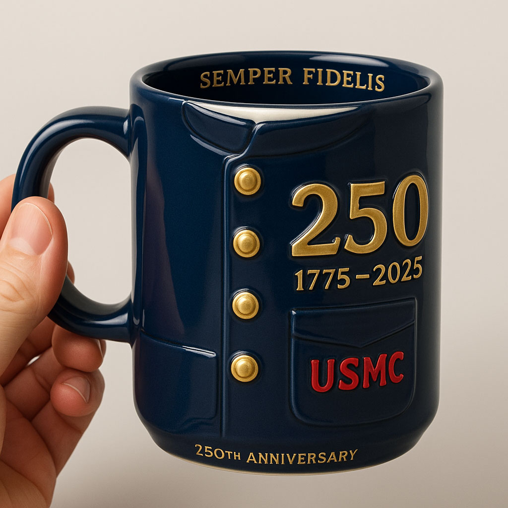 USMC 250th Anniversary Commemorative Mug