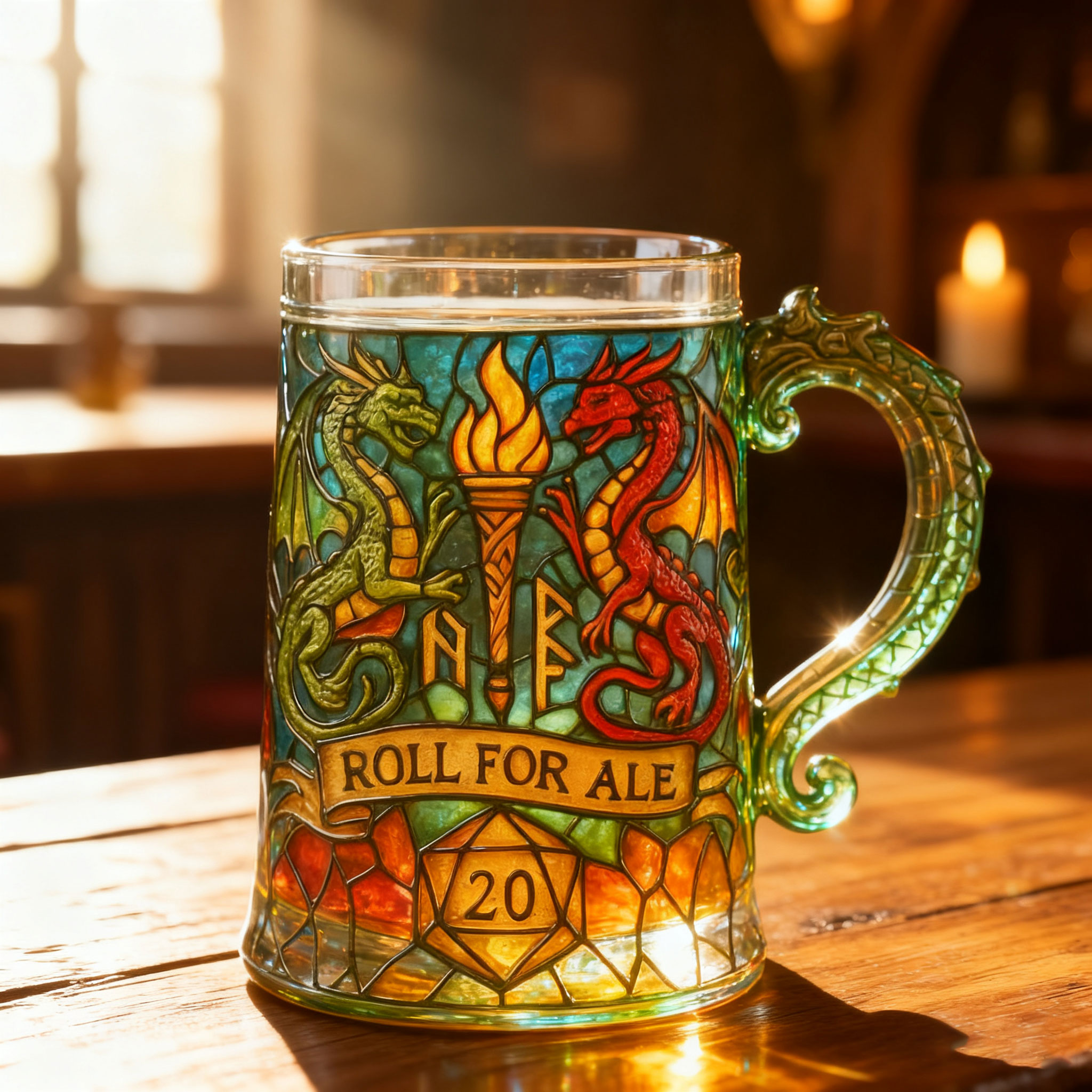 Roll for Ale Dragon Mug
