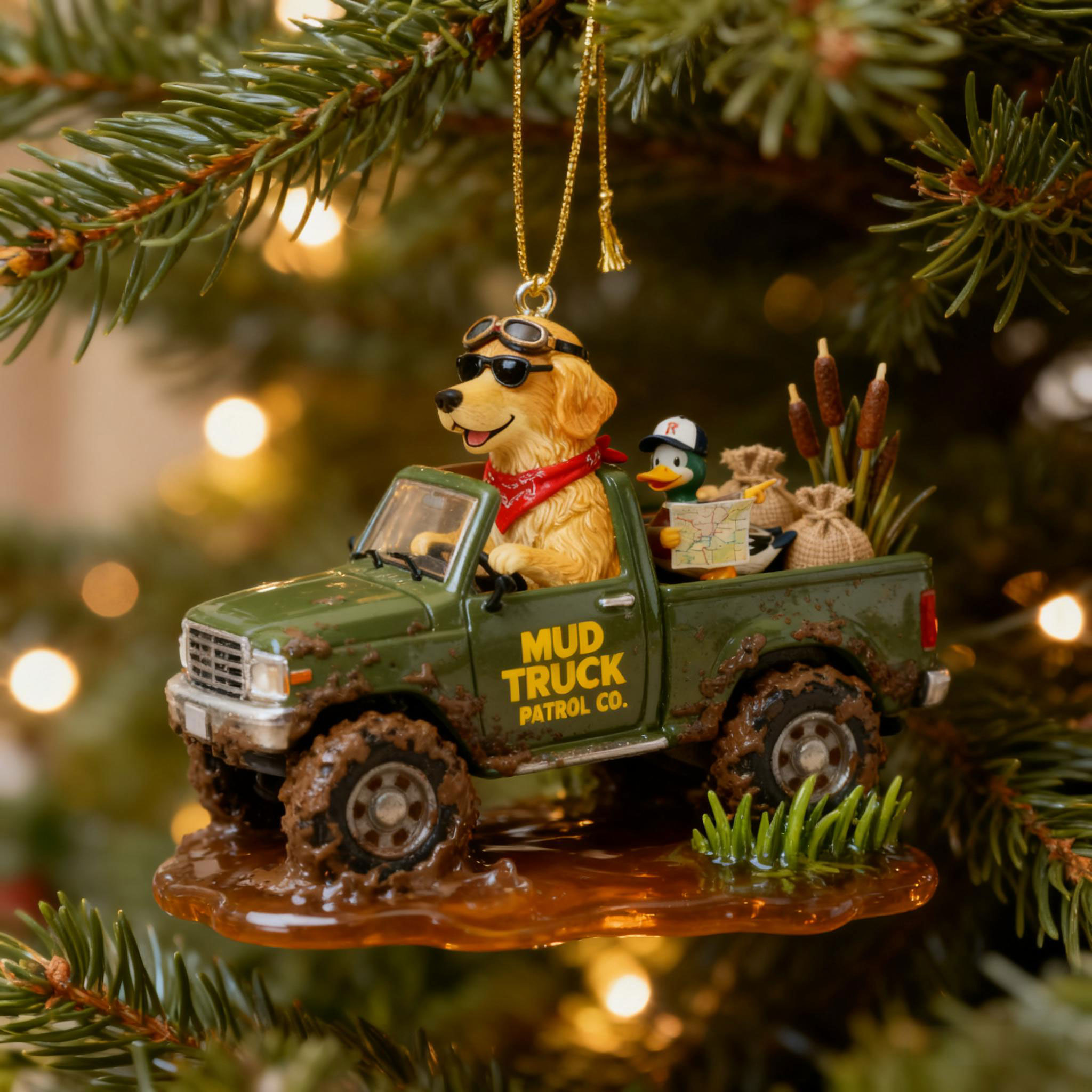 Retriever Adventure Ornament