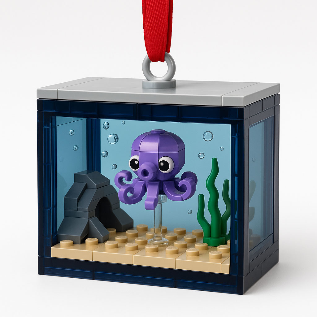 Mini Brick Aquarium Ornament