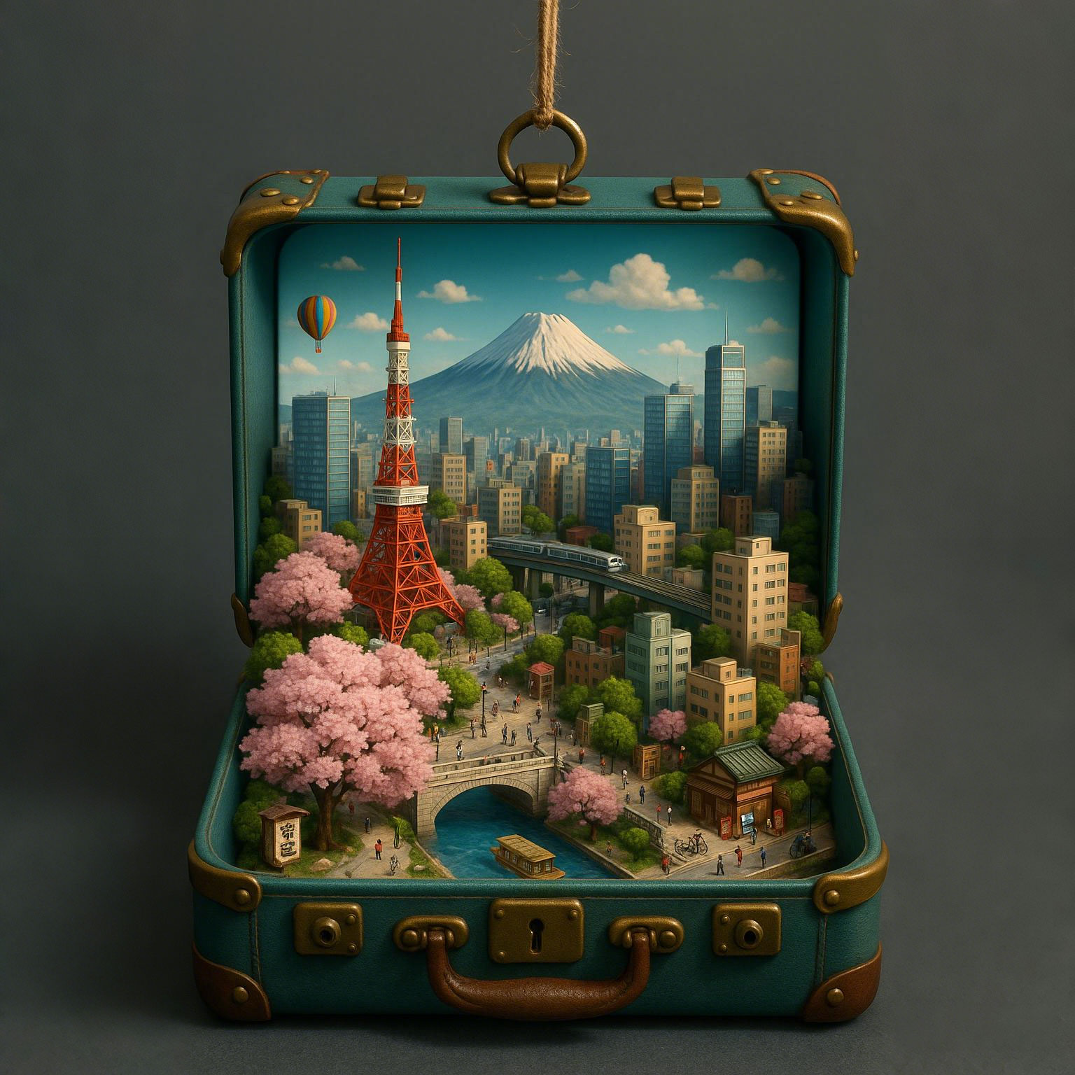Tokyo in a Suitcase Ornament