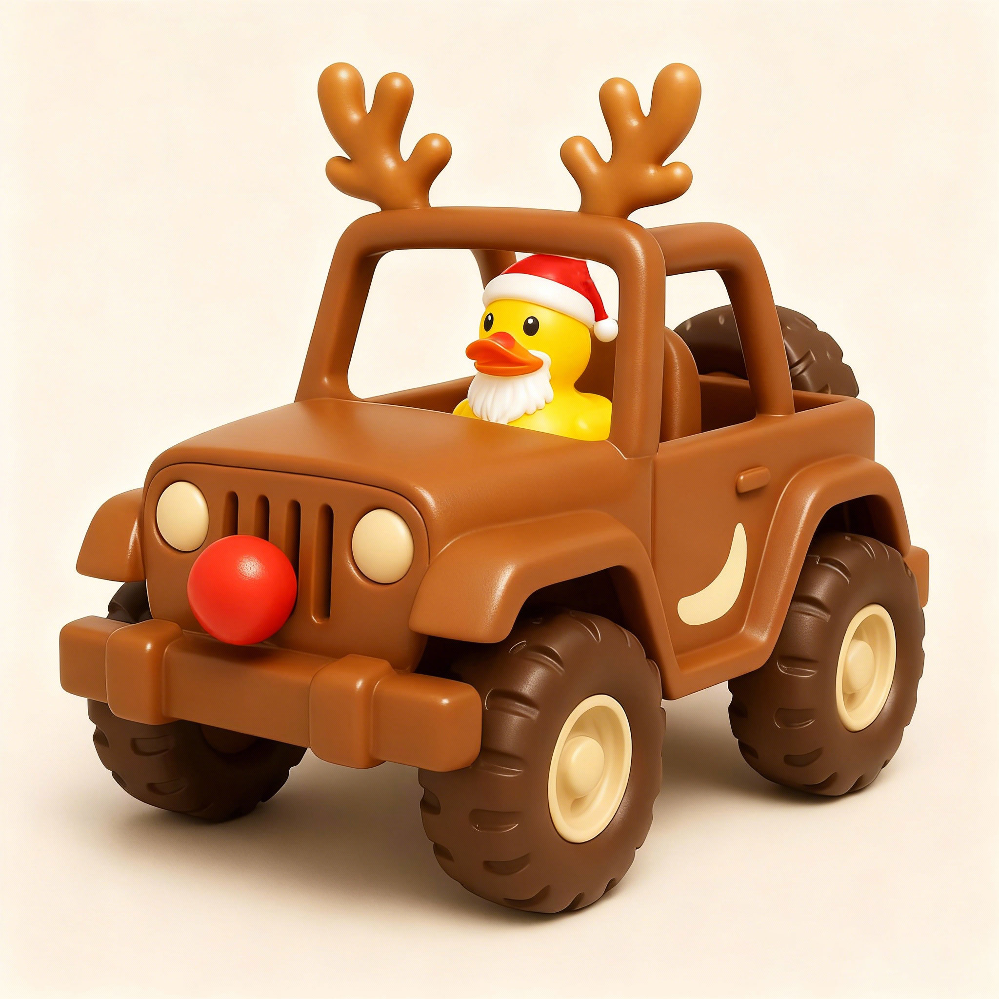 Christmas Reindeer Duck Car