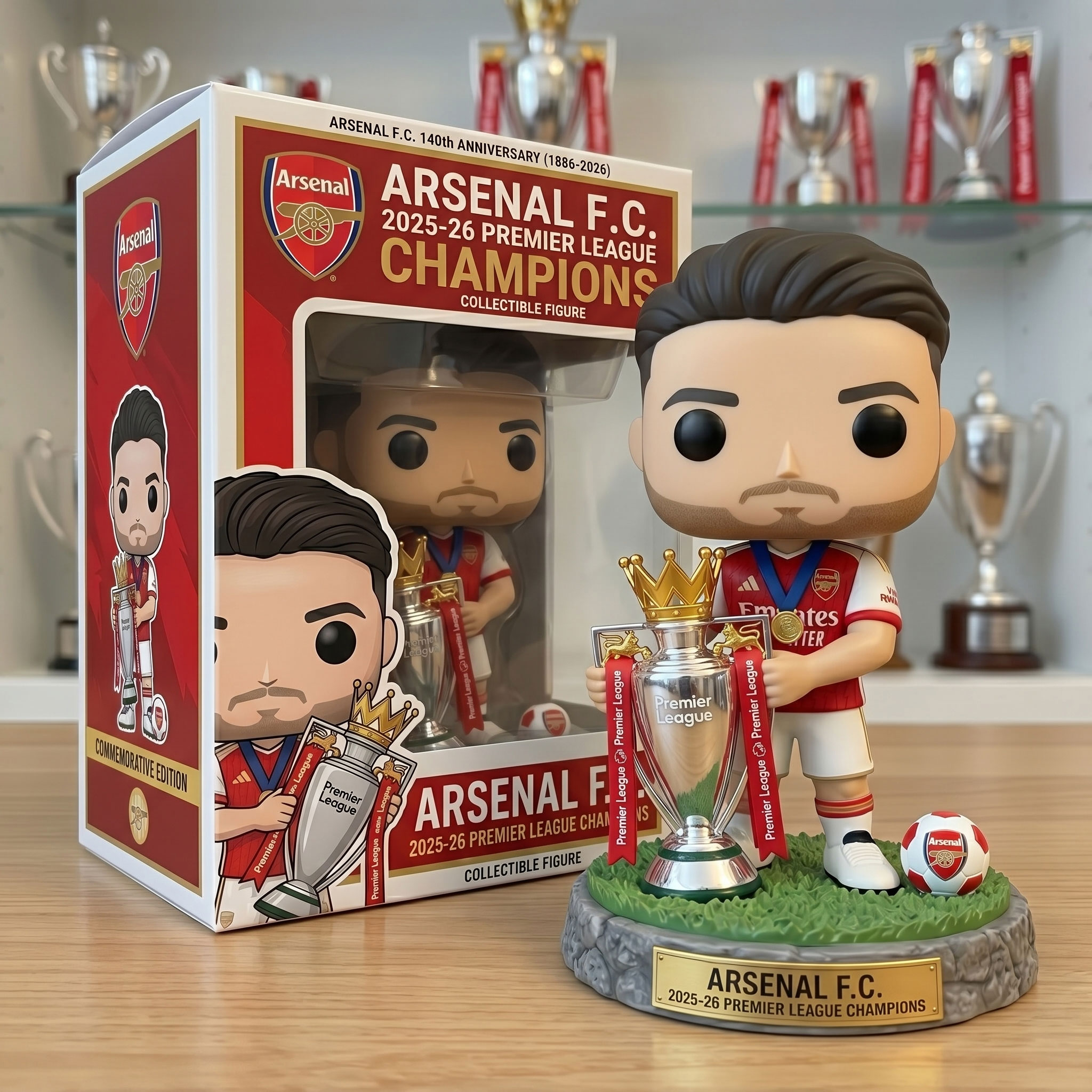 Arsenal F.C. 2025-26 Premier League Champions Figure
