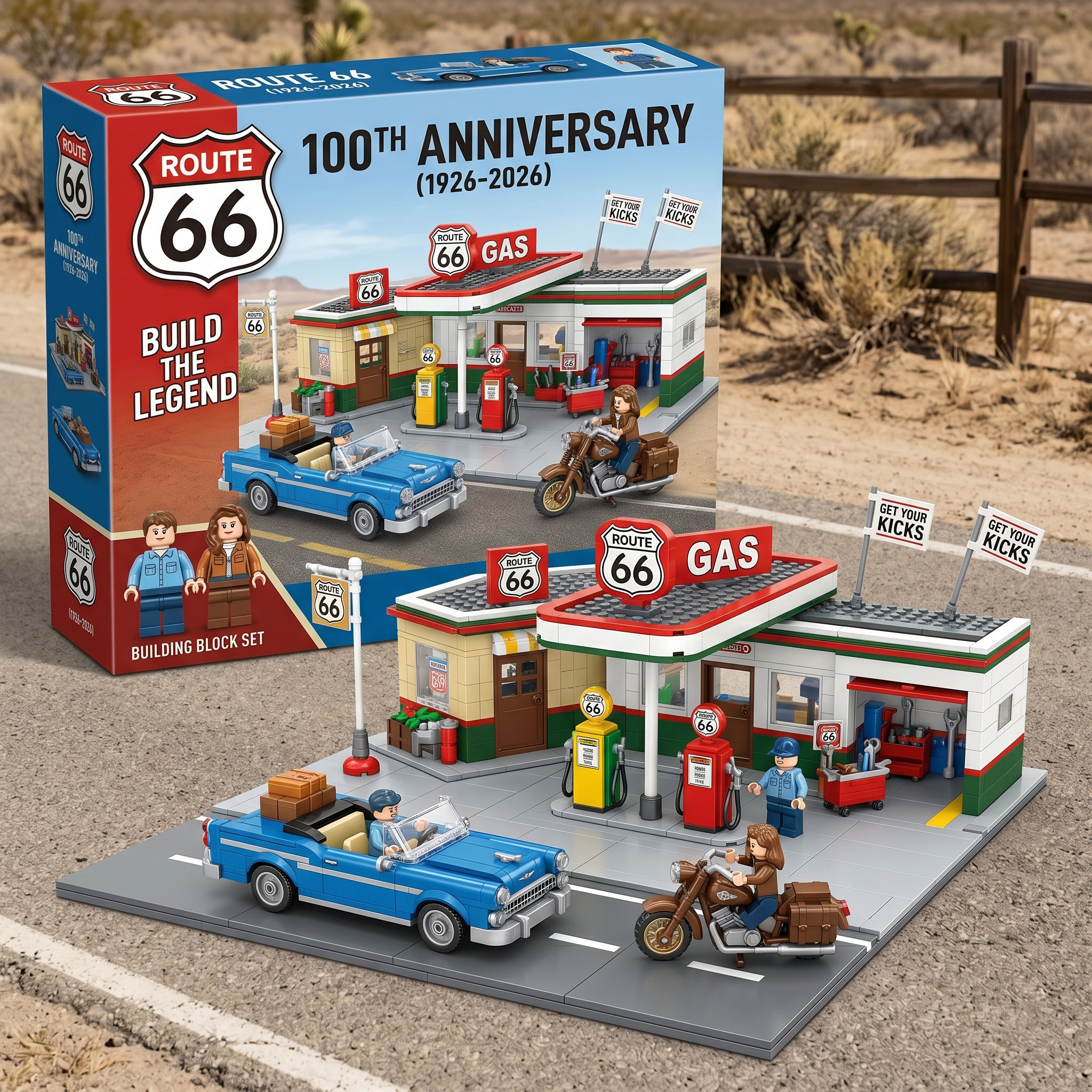 Route 66 100th Anniversary Building Set