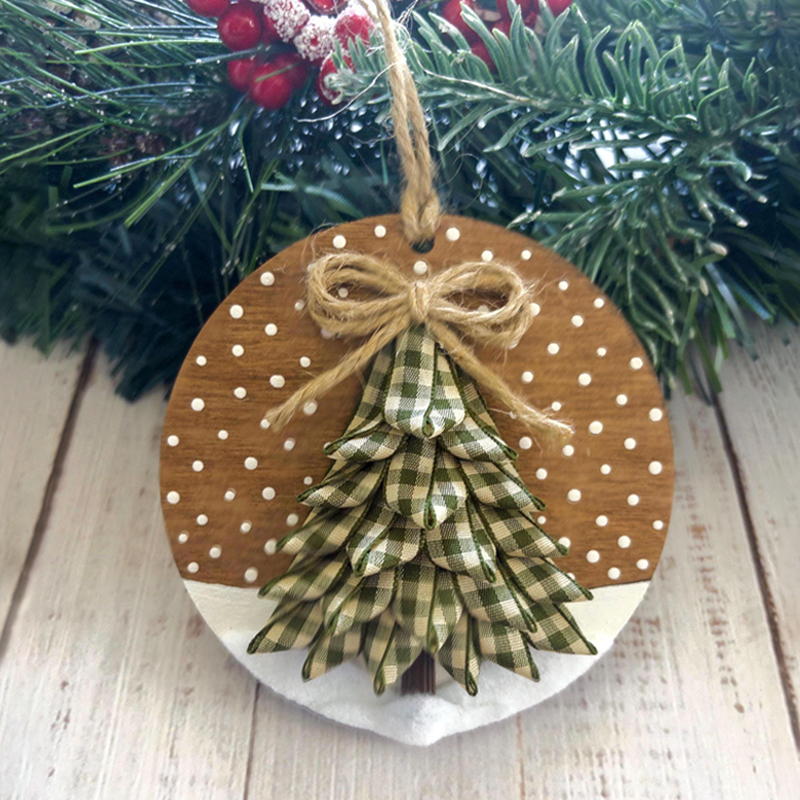 Snowy Woods Pine Tree Ornament