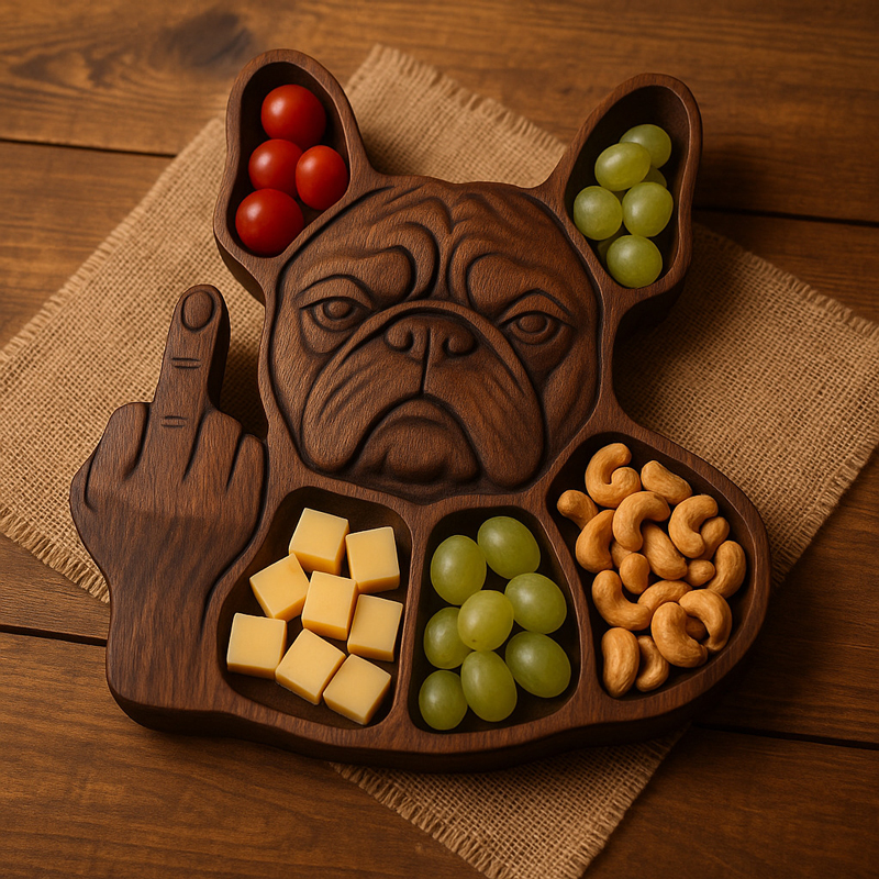 Funny French Bulldog Snack Tray